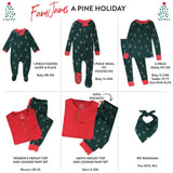 Organic Cotton Holiday Matching Family Pajamas, A Pine Holiday