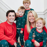 Organic Cotton Holiday Matching Family Pajamas, A Pine Holiday