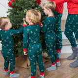 Organic Cotton Holiday Matching Family Pajamas, A Pine Holiday