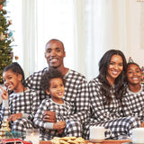 Organic Cotton Holiday Matching Family Pajamas, Painted Buffalo Check Print