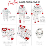 Organic Cotton Holiday Matching Family Pajamas, Jumbo Fair Isle