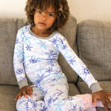 Organic Cotton Holiday Matching Family Pajamas, Falling Snowflakes