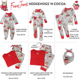 Organic Cotton Holiday Matching Family Pajamas, Hedgehog & Cocoa