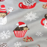 Organic Cotton Holiday Matching Family Pajamas, Hedgehog & Cocoa