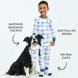 Organic Cotton Holiday Matching Family Pajamas, Hanukkah Dazzle