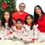 Organic Cotton Holiday Matching Family Pajamas, Moose & Mugs