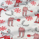 Organic Cotton Holiday Matching Family Pajamas, Moose & Mugs