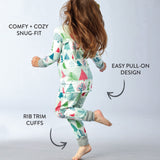 Organic Cotton Holiday Matching Family Pajamas, Feelin Pine