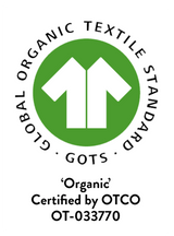 Global Organic Textile Standard Certified. Organic Certified by OTCO OT-033770